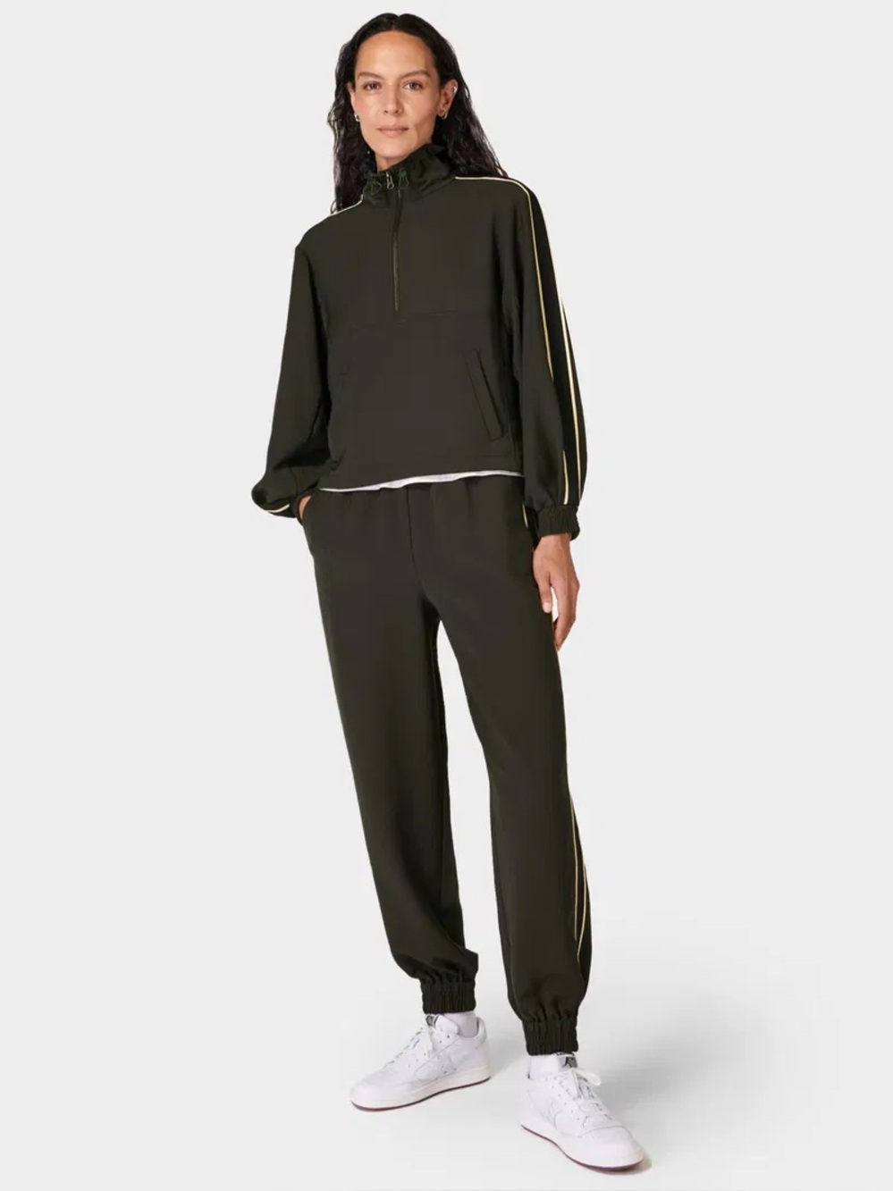 NWT SWEATY BETTY Elite Track Jacket-Dark Ivy Green